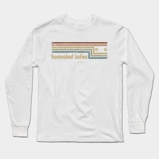 Barenaked Ladies Cassette Stripes Long Sleeve T-Shirt